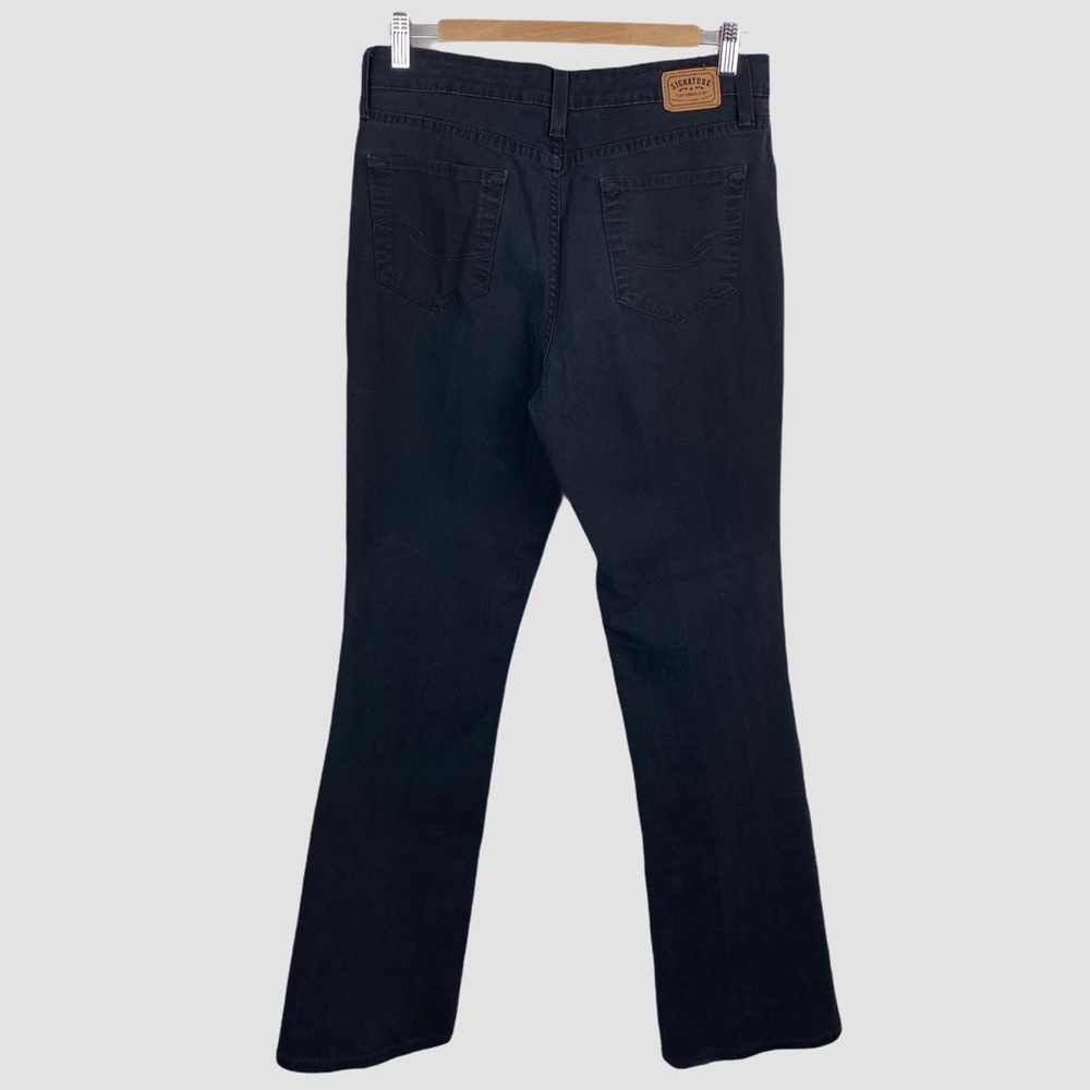 Levi’s At Waist Bootcut Flair Stretchy High Rise Black Denim Jeans 10 L - Picture 3 of 10